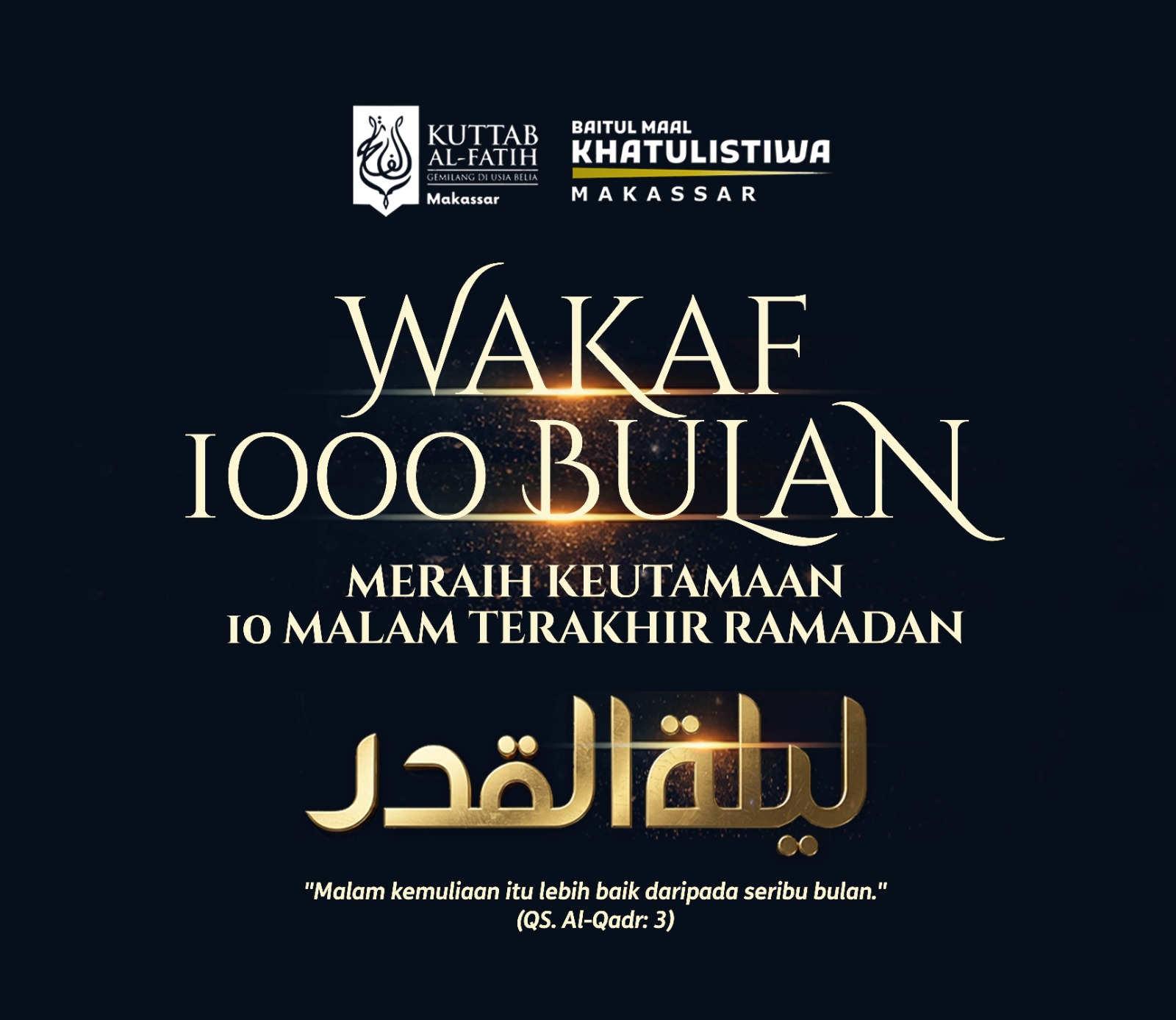 Borong Pahala Jariyah Wakaf 1000 Bulan